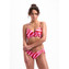 Beachlife Pink Zebra Twist Bikinitop