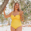 Annadiva Swim Plain Badpak Citron