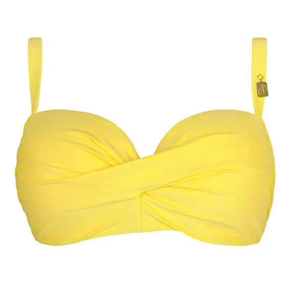 Annadiva Swim Plain Bandeau Bikinitop Citron
