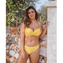Annadiva Swim Plain Bandeau Bikini Oberteil Citron
