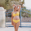 Annadiva Swim Plain Hohe Bikini Hose Citron