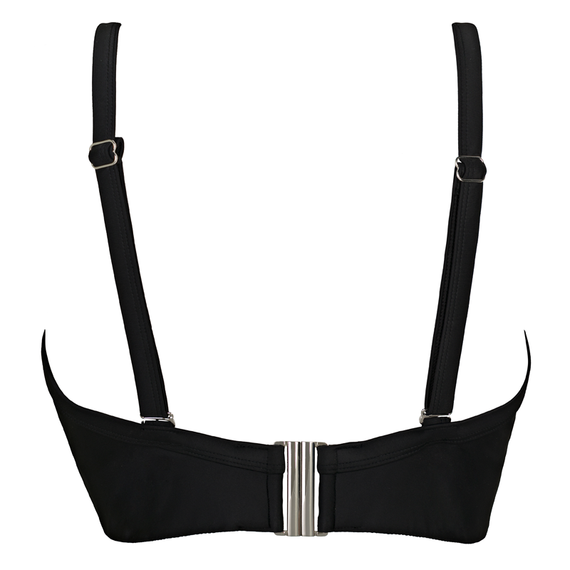 Annadiva Swim Plain Longline Bikinitop Black
