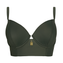 Annadiva Swim Plain Longline Bikinitop Olive