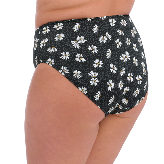Elomi Badmode Plain Sailing Hoog Bikinibroekje Black Daisy