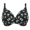Elomi Bademode Plain Sailing Bikini Oberteil Black Daisy