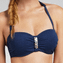 Cyell Platinum Ess. Navy Bandeau Bikinitop