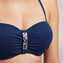 Cyell Platinum Ess. Navy Bandeau Bikinitop