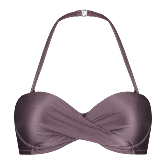 Beachlife Plum Bandeau Bikinitop