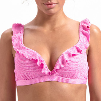 Melon & Pink Plunge Bikinitop