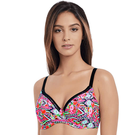 Freya Swim Texas Rose Plunge Bikinitop Rebel Pink