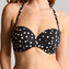 Panache Swim Polka Dot Bandeau Bikinitop 