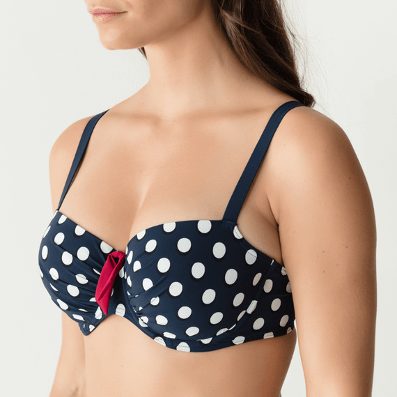 PrimaDonna Swim Pop Voorgevormde Balconette Bikinitop Blue Eclipse