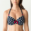 PrimaDonna Swim Pop Voorgevormde Beugel Bikinitop Blue Eclipse