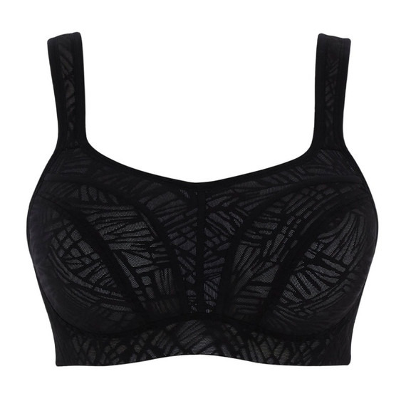 Panache Sport Power Voorgevormde Sport BH Black Chalk