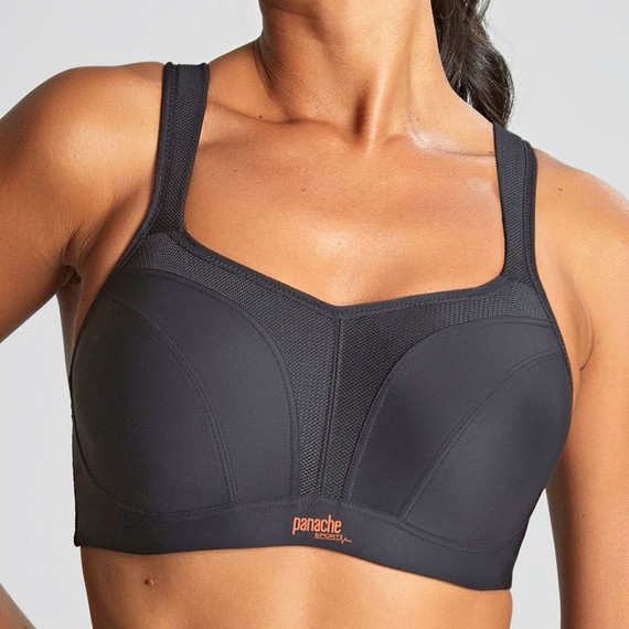 Panache Power Voorgevormde Sport BH Black