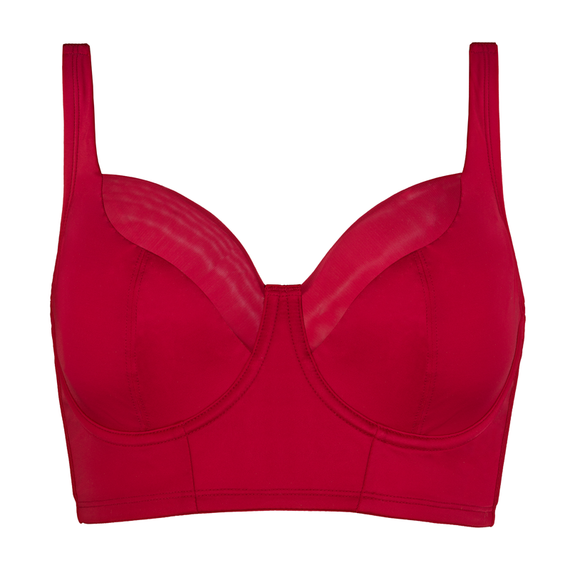 Annadiva Lingerie Première Longline BH Jester Red