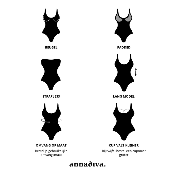 Annadiva Swim Sunrise Strapless Badpak Mandarin
