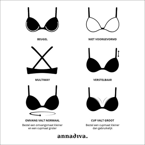 Annadiva Swim Confidence Beugel Bikinitop Black