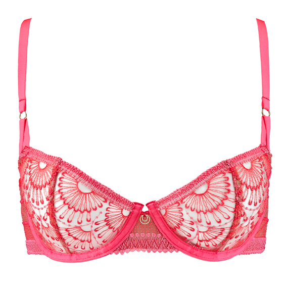 Aubade Pure Vibrations Half Cup BH Pink Flash