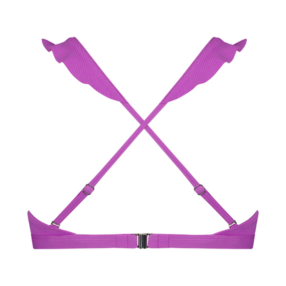Beachlife Purple Flash Plunge Bikini Oberteil