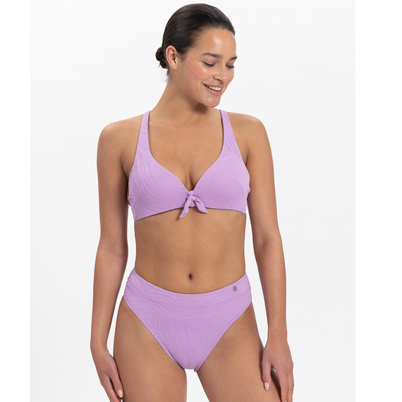 Beachlife Purple swirl High Waist Bikinibroekje