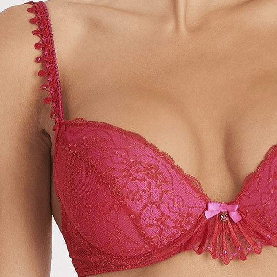 Aubade Ivresese Byzantine Push-Up BH Rouge Rubis