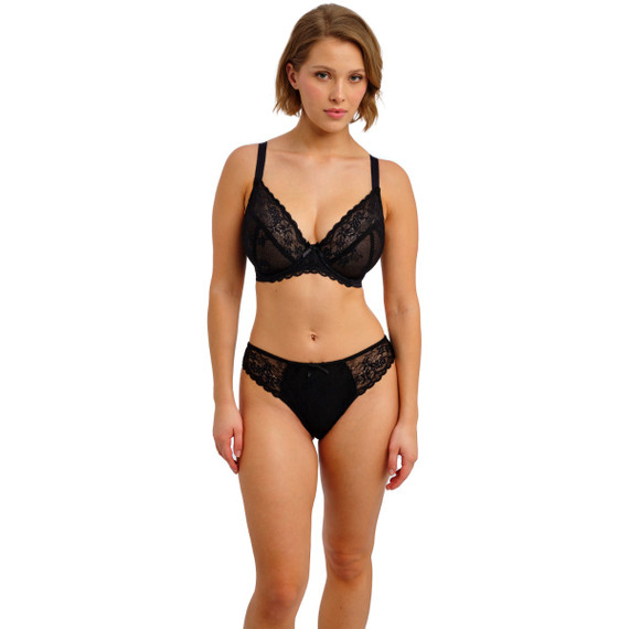 Freya Quinn Plunge BH Black