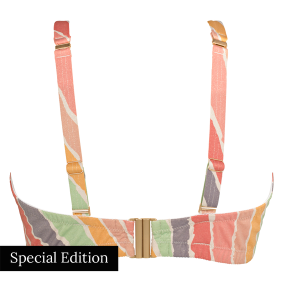 Beachlife x Annadiva Rainbow Bandeau Bikinitop