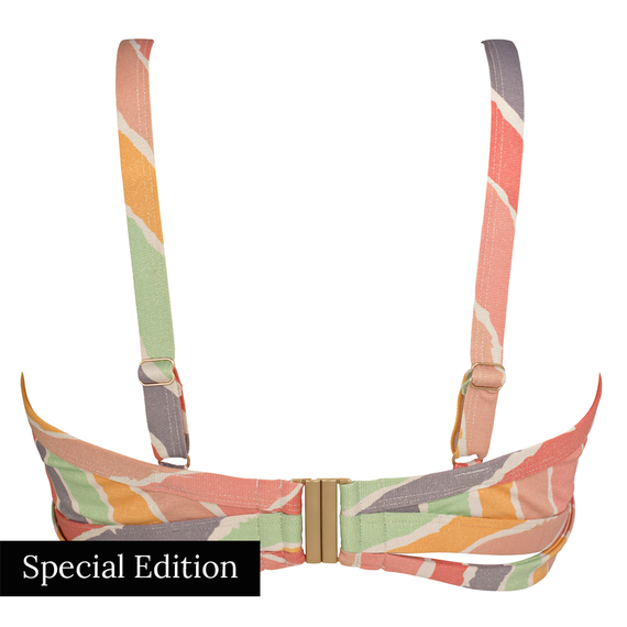 Annadiva x Beachlife Rainbow Twist Bikinitop