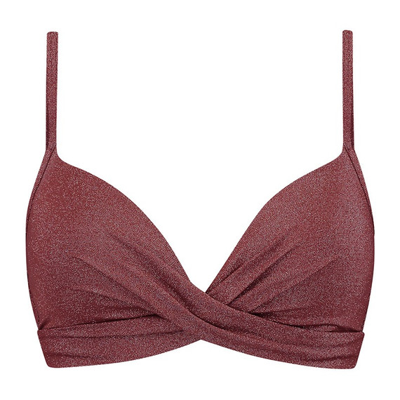 Raisin Glitter Twist Bikinitop