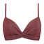 Beachlife Raisin Glitter Twist Bikinitop