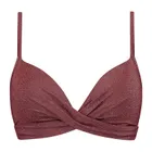 Raisin Glitter Twist Bikinitop