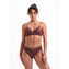 Beachlife Raisin Glitter Twist Bikinitop