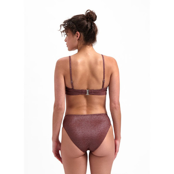 Beachlife Raisin Glitter Twist Bikinitop