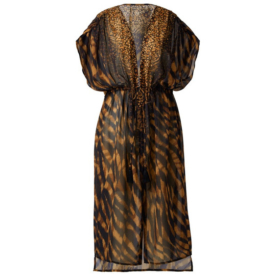 Miraclesuit Raya De Safari Kimono Black Brown