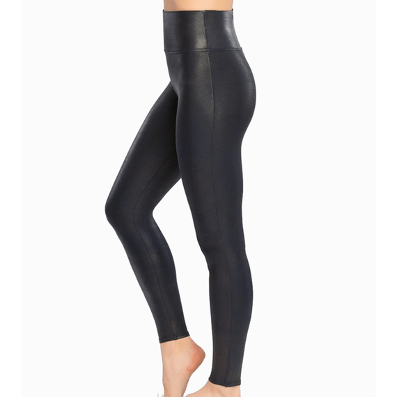 Spanx Ready-to-Wow Faux Leather Corrigerende Legging Night Navy