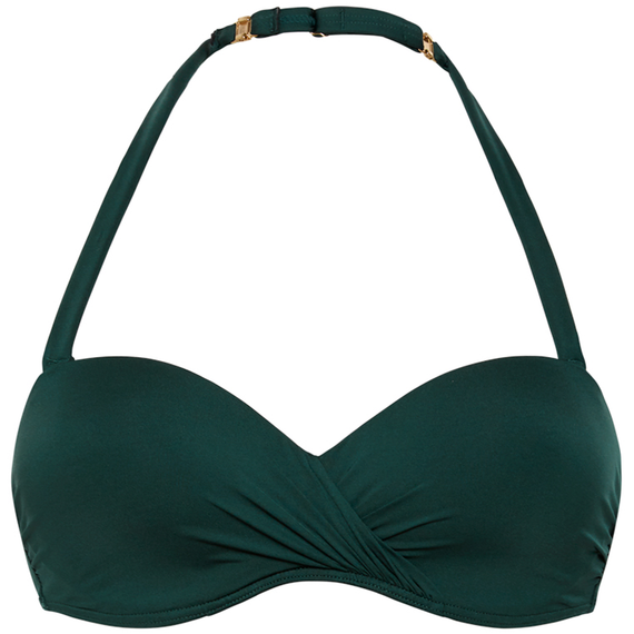 Beachlife Rich Green Bandeau Bikinitop