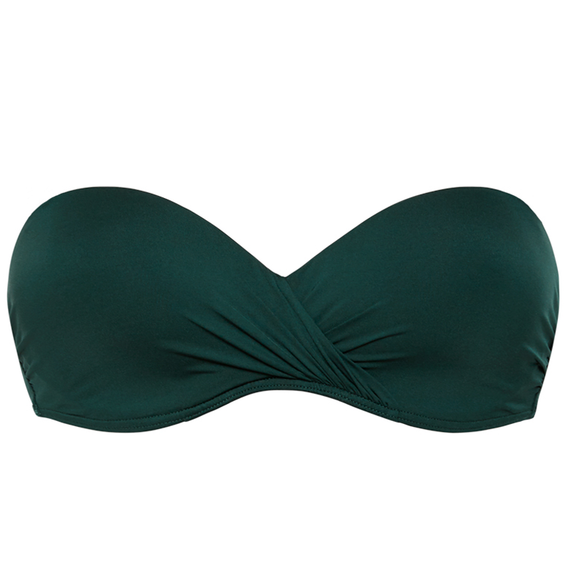 Beachlife Rich Green Bandeau Bikinitop