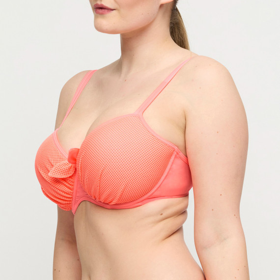 Primadonna Swim Rivas Voorgevormde Balconette Bikinitop Neon Fiesta