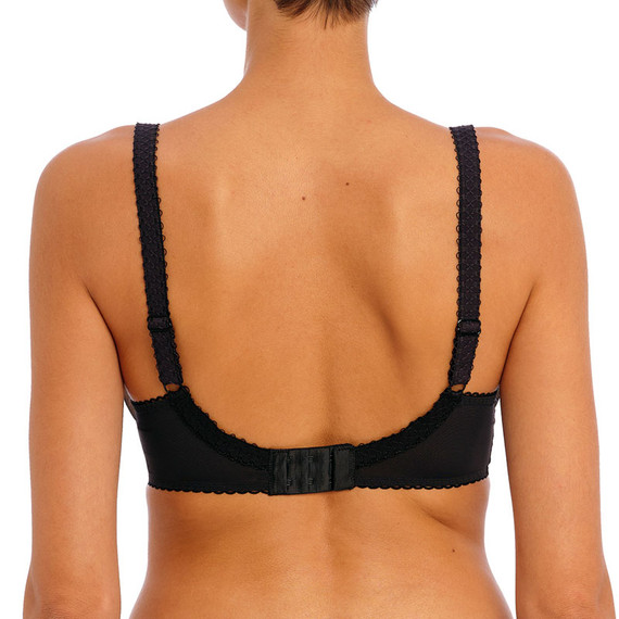 Freya Rose Blossom Plunge BH Black