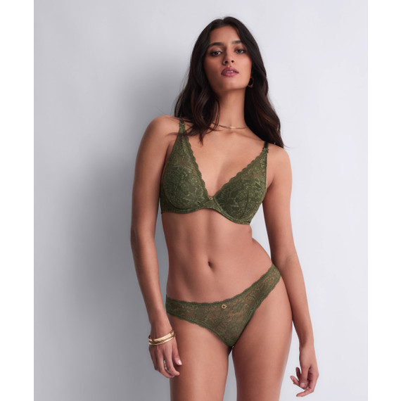 Aubade Rosessence Vorgeformter Plunge-BH Moss