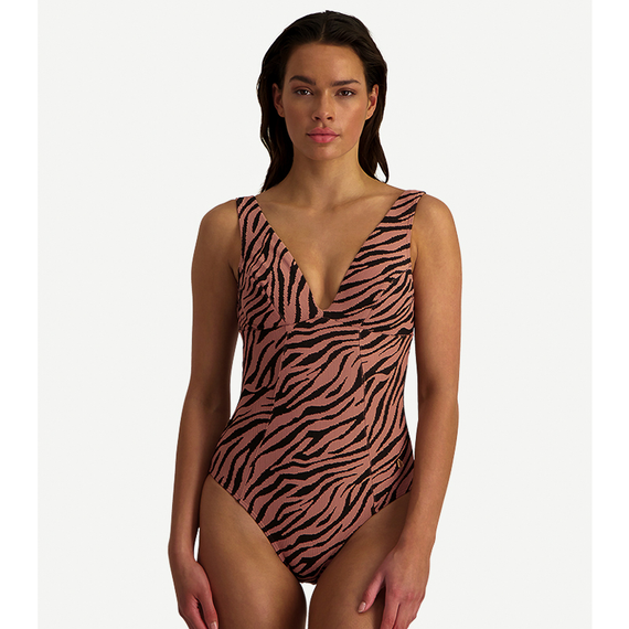 Beachlife Rose Zebra Badeanzug
