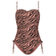 Rose Zebra Strapless Badpak