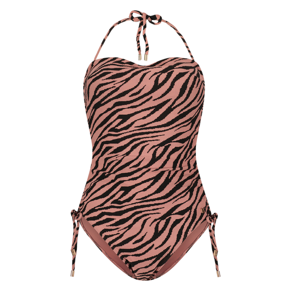 Rose Zebra Strapless Badpak