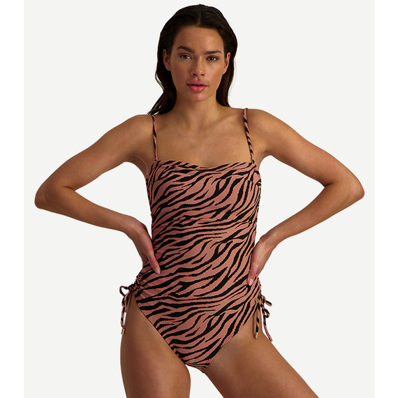 Rose Zebra Strapless Badpak