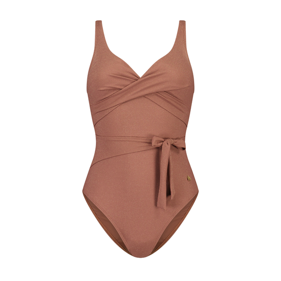 Beachlife Rouge Shimmer Overslag Badpak