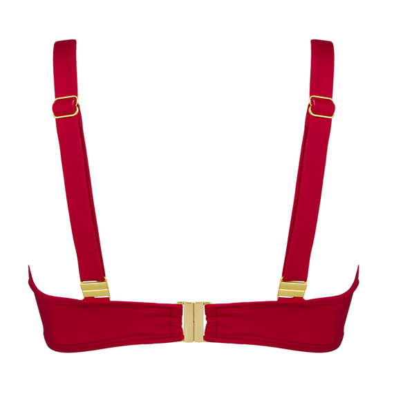 Annadiva Swim Rouge Voorgevormde Balconette Bikinitop Rouge