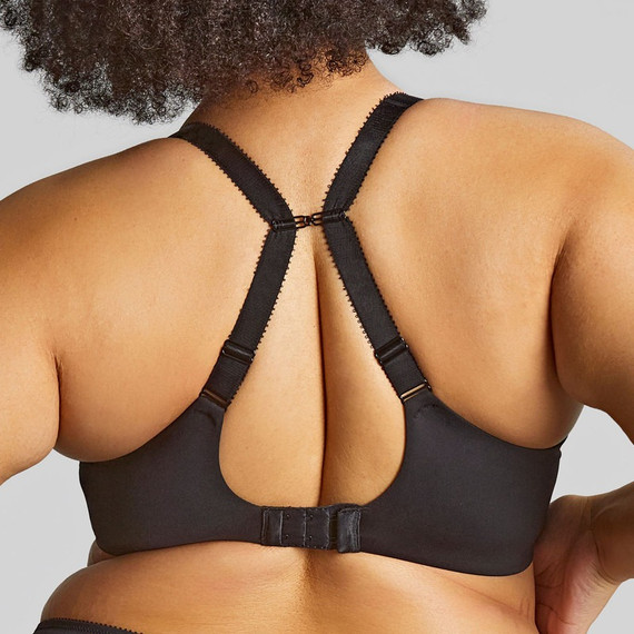 Sculptresse Roxie Plunge BH Black