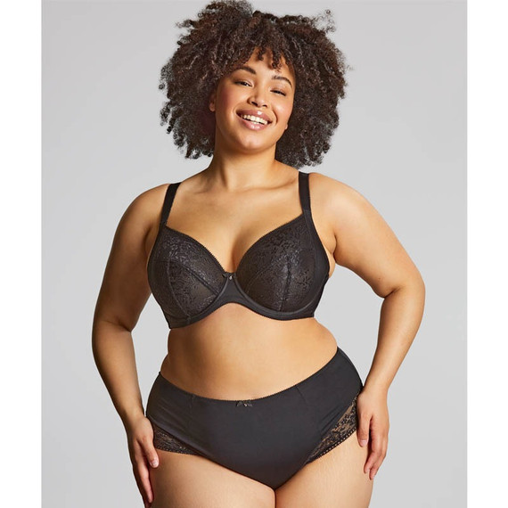 Sculptresse Roxie Plunge BH Black