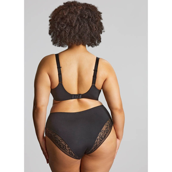 Sculptresse Roxie Plunge BH Black